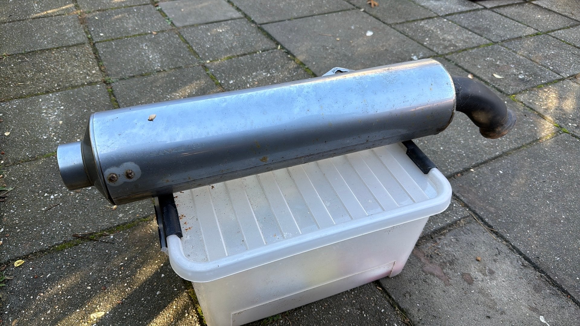Uitlaat honda vf750, Motoren, Ophalen of Verzenden, Gebruikt