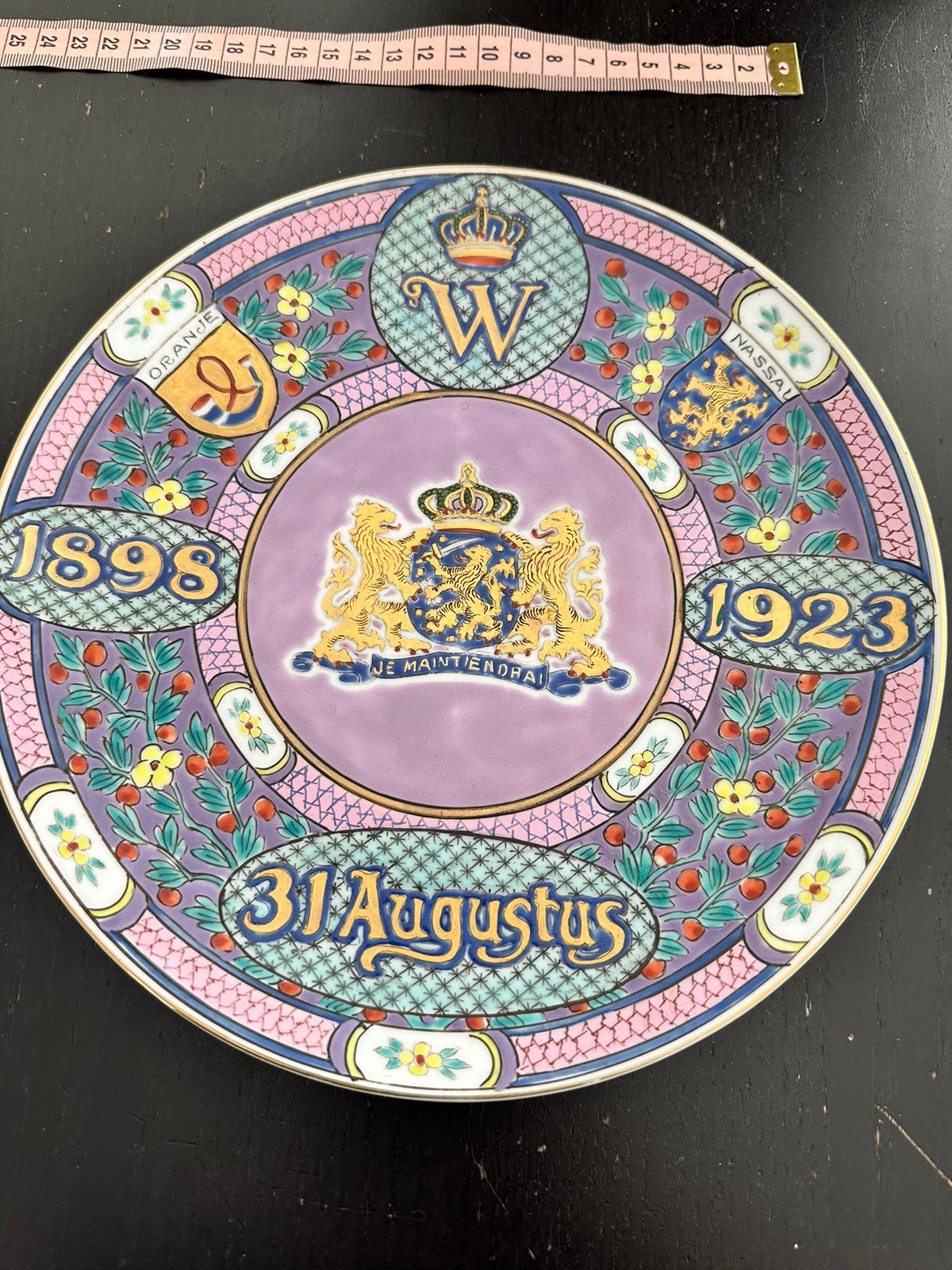 Historisch Oranje Nassau Herdenkingsbord 1898-1923, Antiek en Kunst, Ophalen of Verzenden