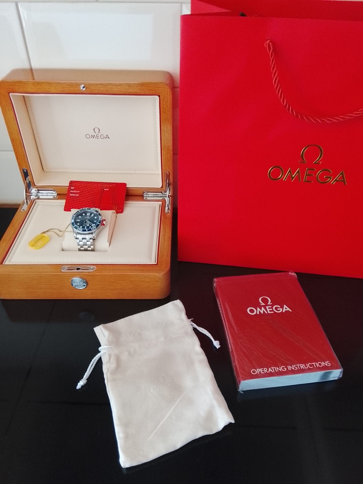 Omega seamaster, Ophalen of Verzenden, Waterdicht, Nieuw, Blauw