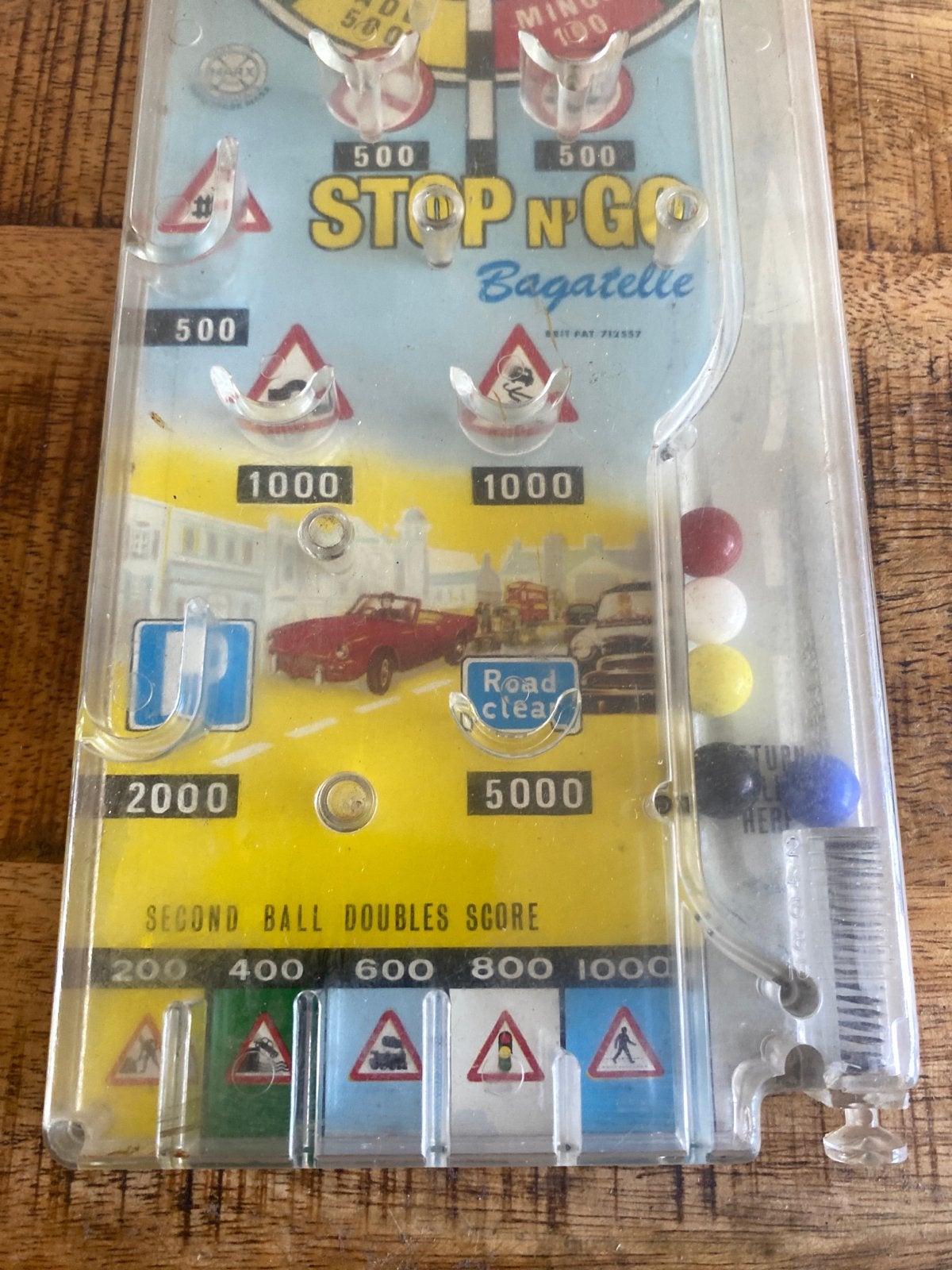 Vintage Marx Toys Stop 'N' Go Bagatelle Flipperkast, Ophalen of Verzenden, Gebruikt, Jongen of Meisje