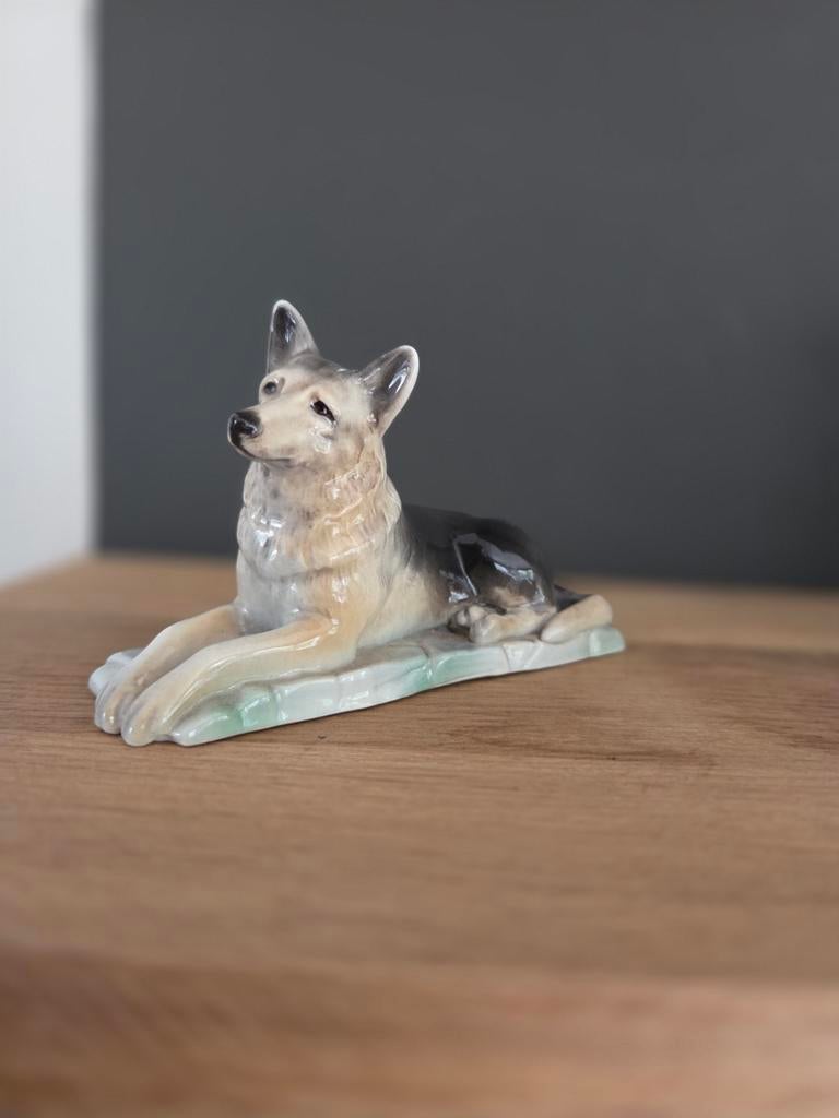 Branksome porselein, beeldje van een herder, Antiek en Kunst, Antiek | Porselein, Ophalen of Verzenden
