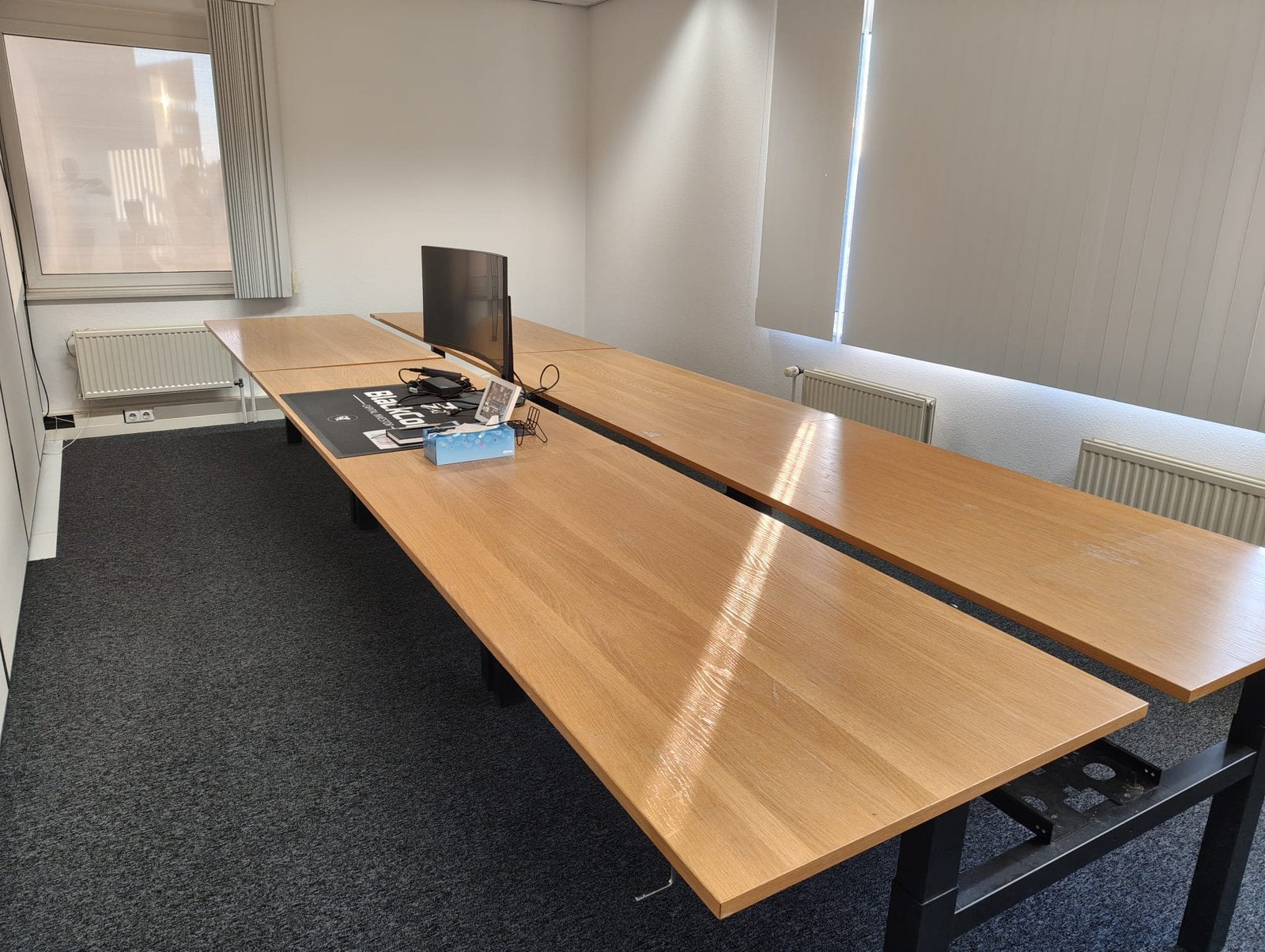 GRATIS 3x Duo Bureau ophalen, Huis en Inrichting, Ophalen, Gebruikt, Hout, Duo-bureau