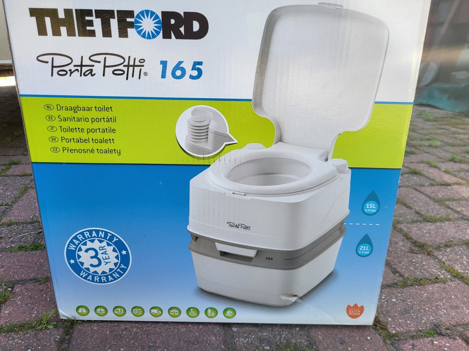 Thetford PortaPotti 165, Ophalen, Nieuw