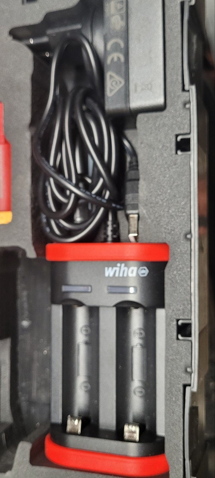 Wiha momentschroevendraaier set met bits en lader, Ophalen of Verzenden, Zo goed als nieuw, Schroevendraaier, Overige merken