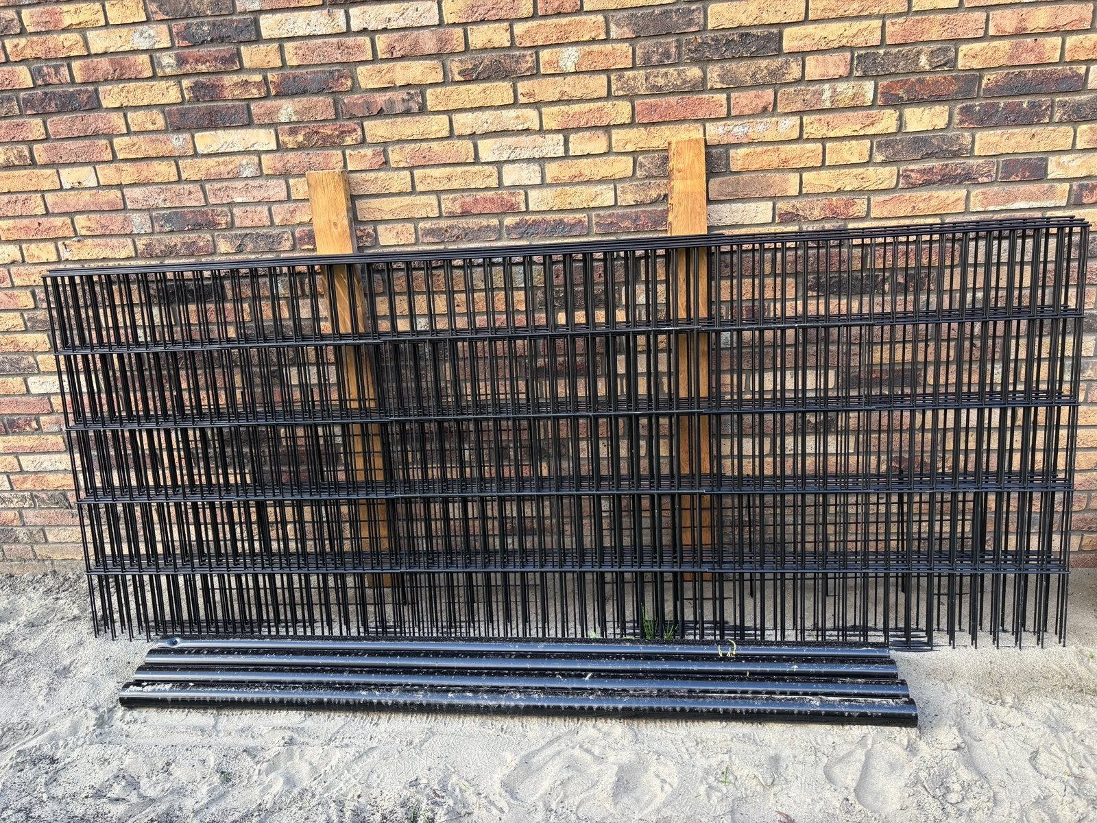 Nieuw hekwerk, Tuin en Terras, Tuinhekken en Hekwerk, Ophalen, Zo goed als nieuw, IJzer, Dubbelstaafmat hekwerk