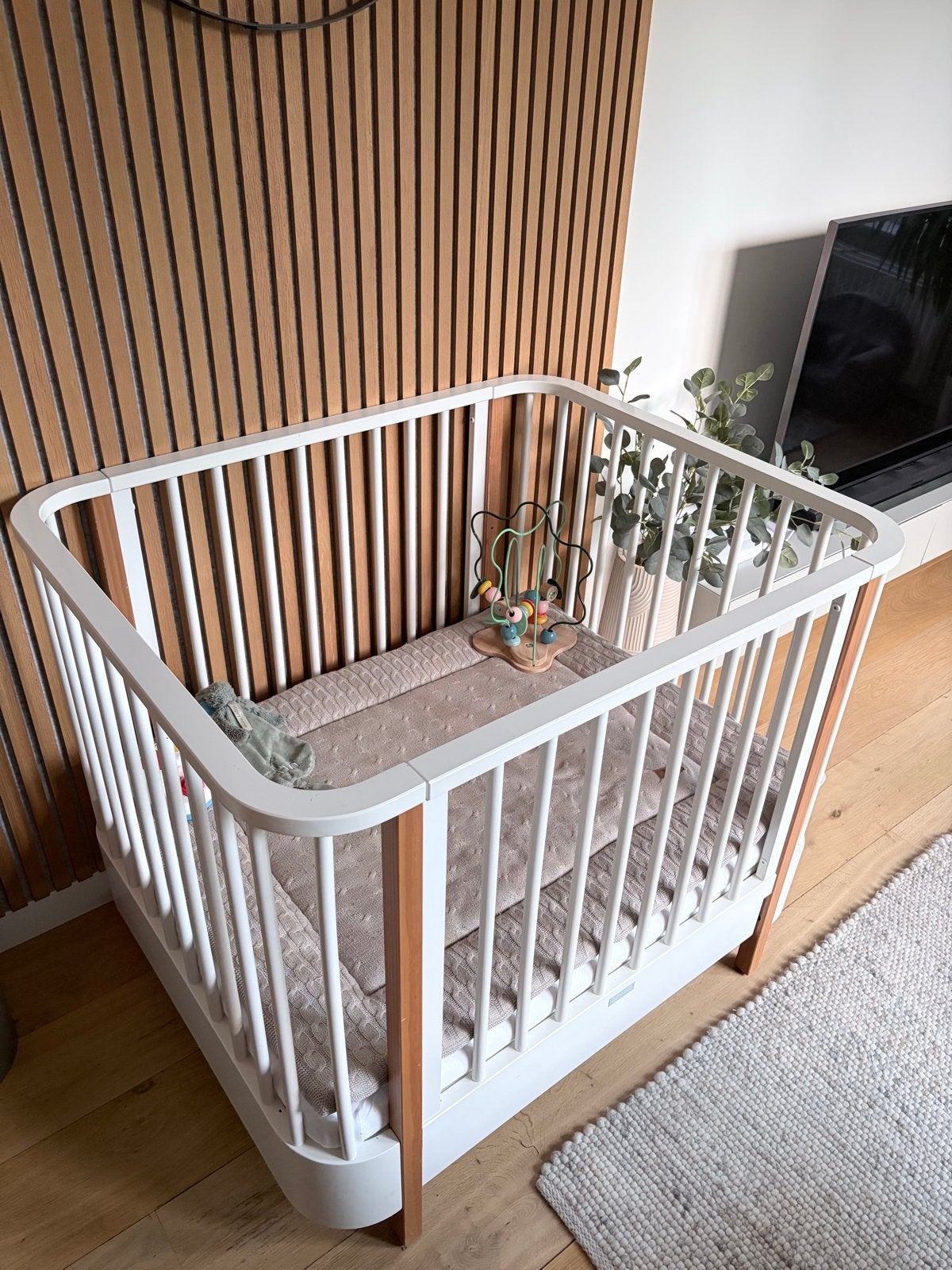 Ronde hoeken: Coming Kids Feebe box 80x100 cm (met lade), Ophalen, Gebruikt, Rechthoekig, In hoogte verstelbaar