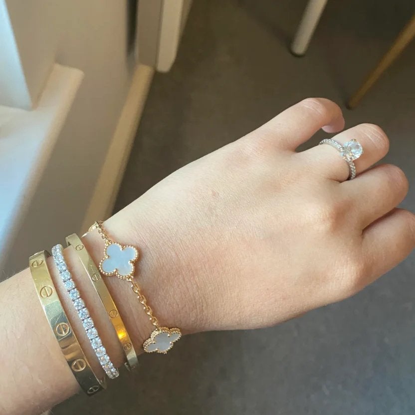 Van Cleef & Arpels Armband - Perfecte Staat, Staal, Nieuw, Ophalen of Verzenden, Met edelsteen