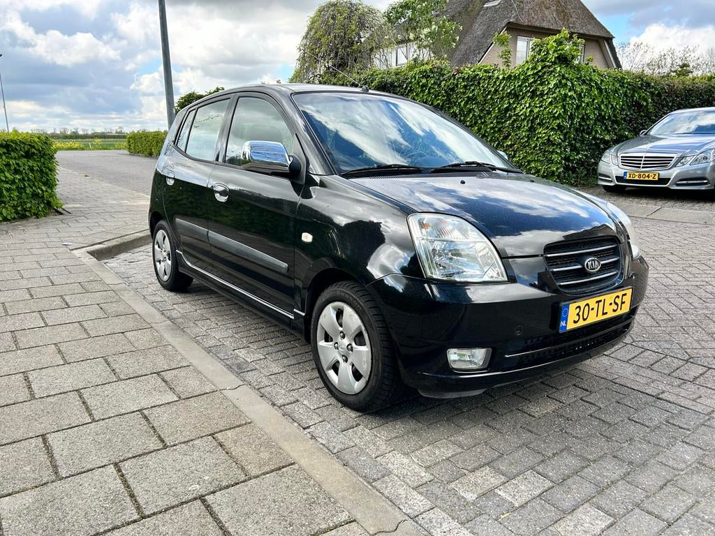 Kia Picanto 1.0 2006 Zwart, Auto's, Voorwielaandrijving, 836 kg, 4 cilinders, 400 kg