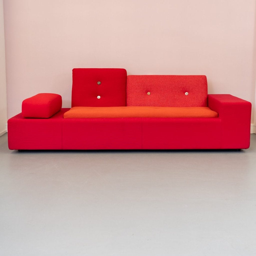 Vitra Polder Sofa XS Bank Rood Stof, Niet ingevuld, Nieuw, Niet ingevuld, Niet ingevuld