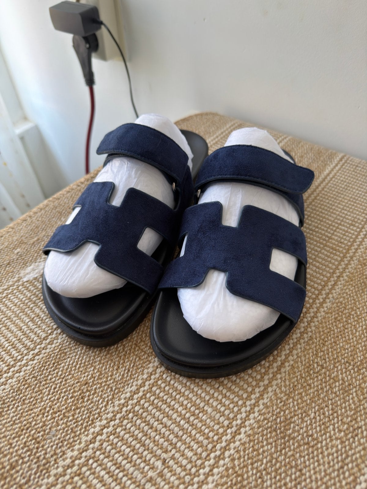 Hermes sandales maat 42, Verzenden, Nieuw, Blauw, Sandalen