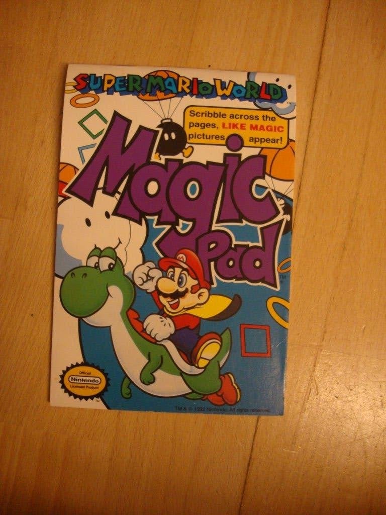 Super Mario World Magic Pad 1992 Nintendo Krasblok Licensed, Spelcomputers en Games, Overige genres, 1 speler, Ophalen of Verzenden