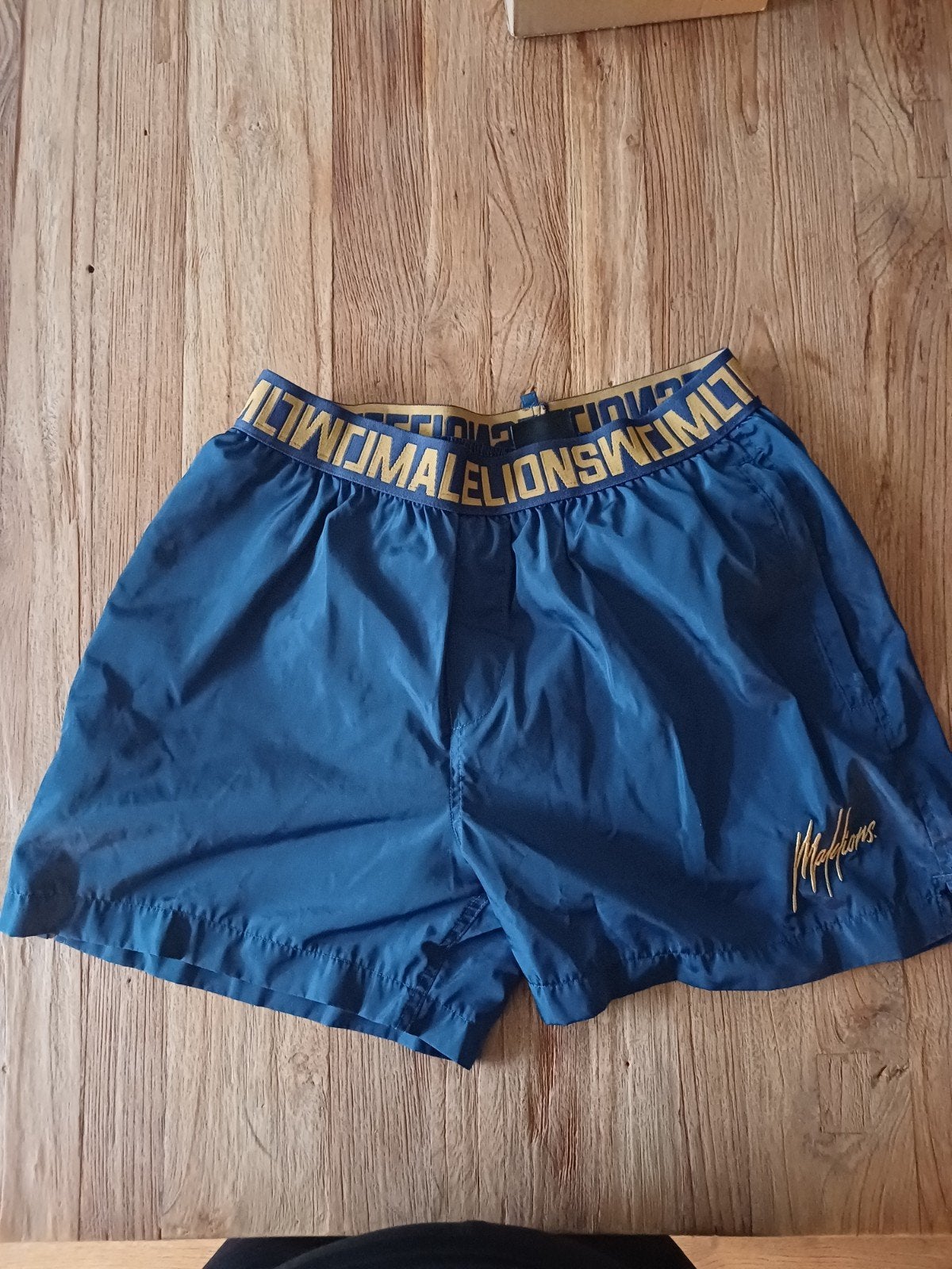Zwembroek Malelions, Ophalen, Blauw, Malelions, Zwemshort