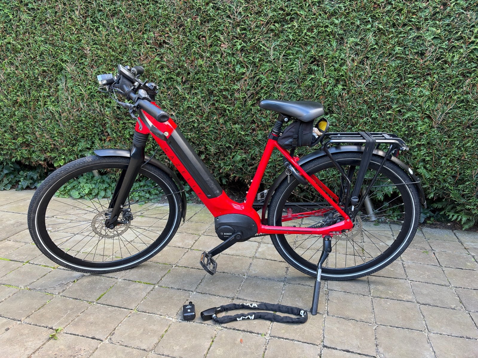 Rode dames Gazelle HMB Ultimate S8+ Elektrische E-Bike, Ophalen, Gebruikt, 51 tot 55 cm, 50 km per accu of meer