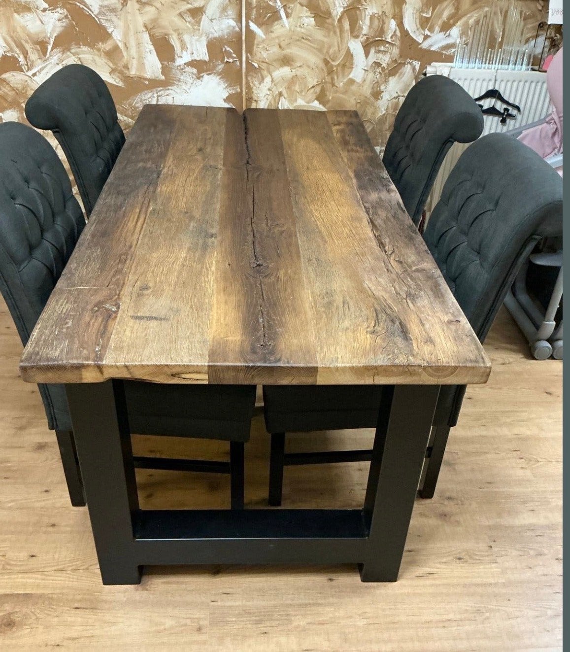 Eettafel en salontafel van bielzen - Wegens verhuizing, Ophalen, Gebruikt, Overige houtsoorten