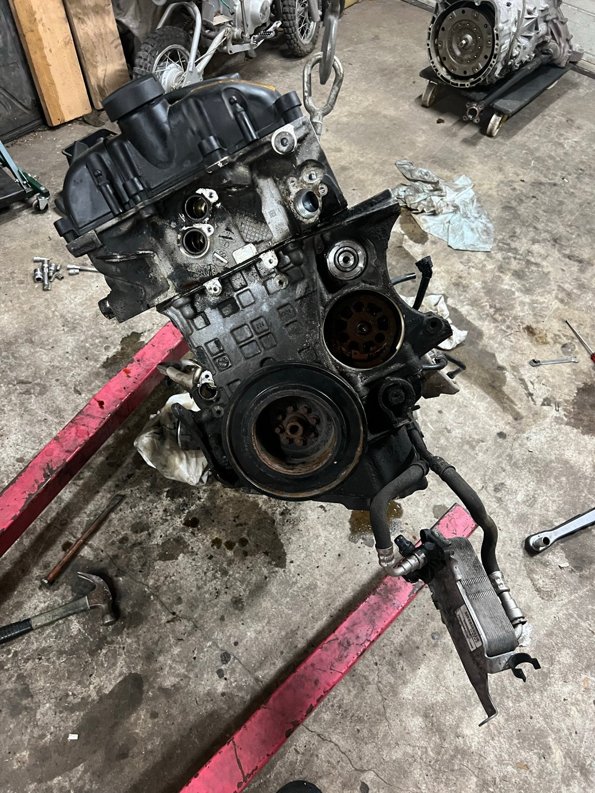 BMW N55 Motor met lagerschade - Ideaal voor revisie, Auto-onderdelen, Motor en Toebehoren, Ophalen, Gebruikt, BMW