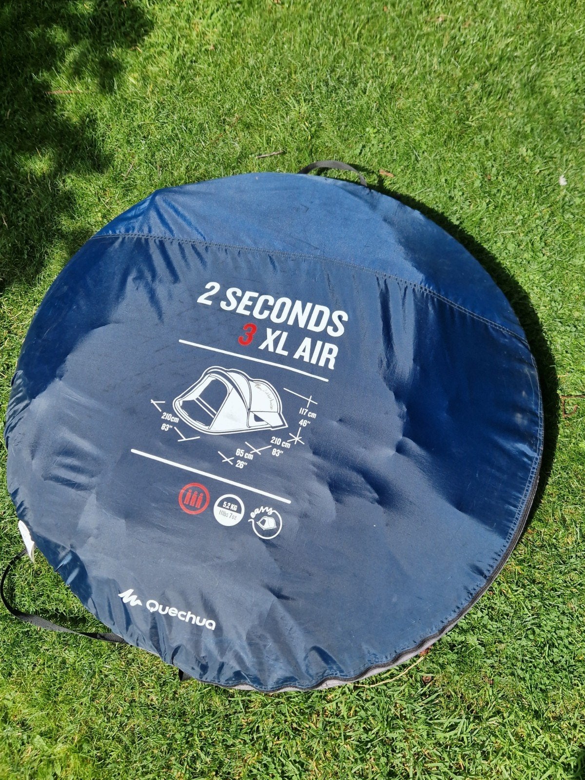 Quechua 2 seconds 3 XL Air pop-up tent, Ophalen, Gebruikt, Tot en met 3