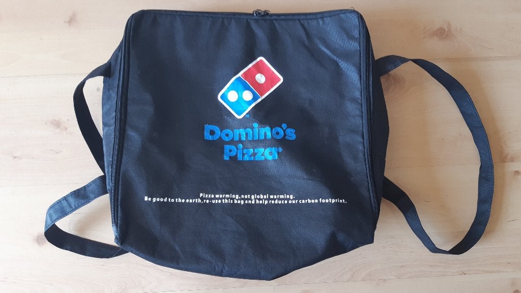 domino's pizza tas, Ophalen, Zo goed als nieuw, 30 cm of meer, Minder dan 35 cm