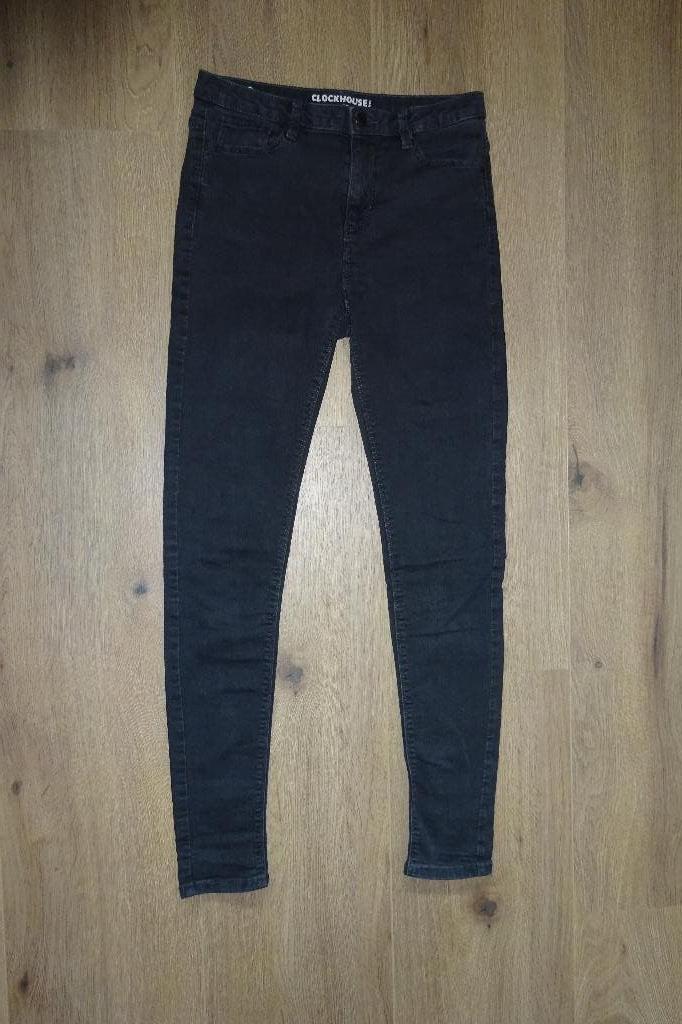 Clockhouse zwarte jeans mt 36, zo goed als nieuw, Zwart, Ophalen of Verzenden, Zo goed als nieuw, Clockhouse