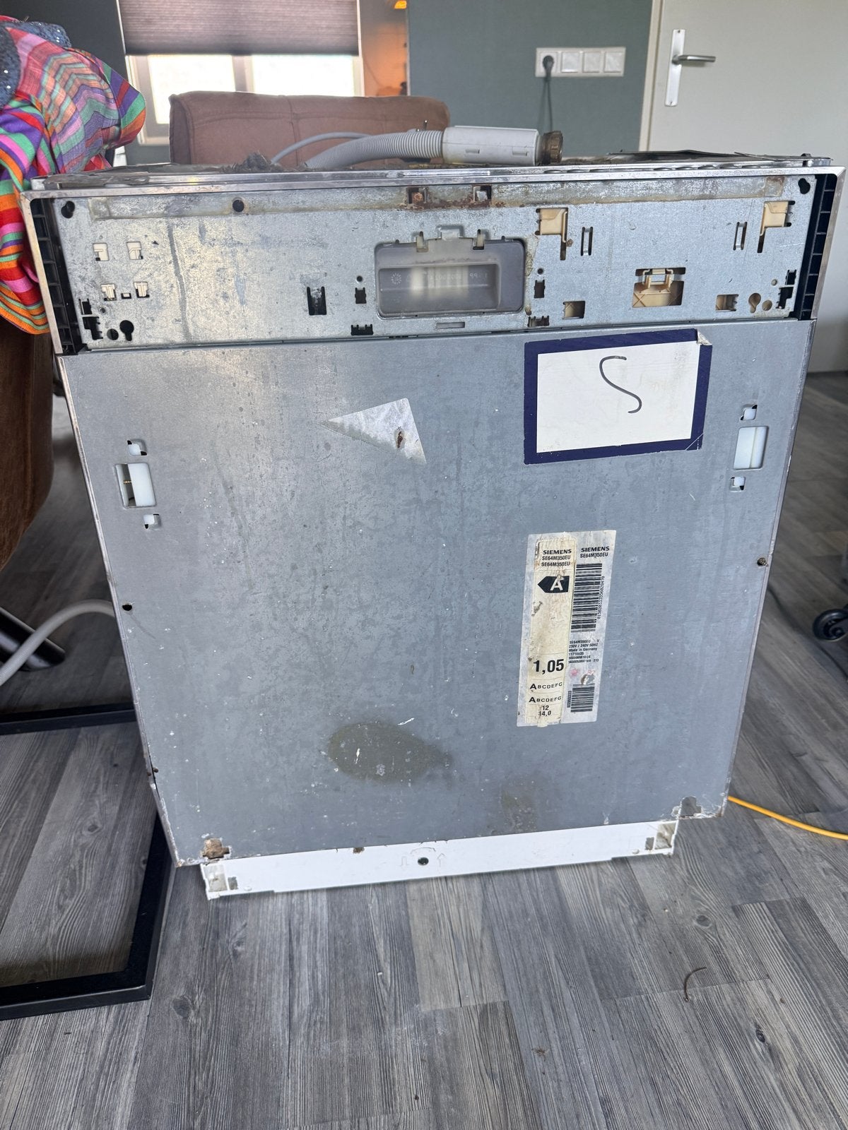 Siemens SE64M350EU Inbouw Vaatwasser - Energieklasse A, Ophalen, Gebruikt, 60 cm of meer, Energieklasse A of zuiniger