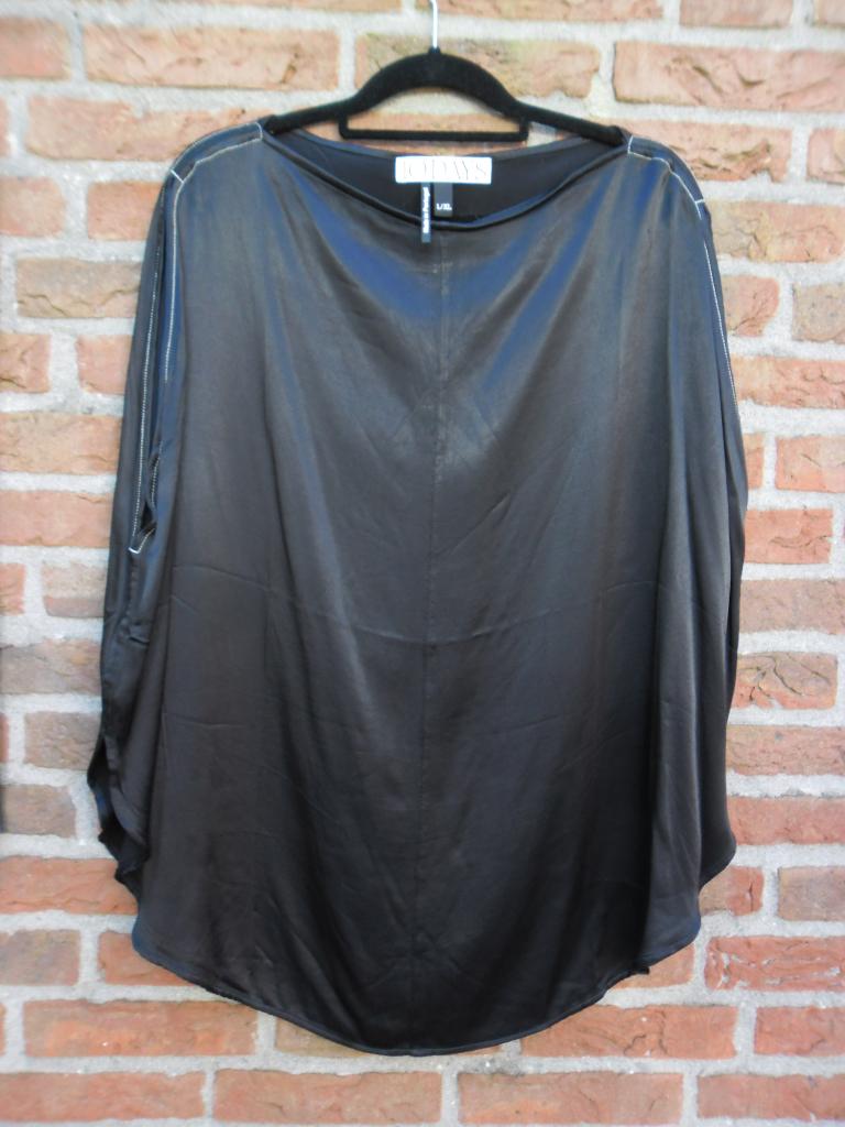 10Days supergave nieuwe oversized zwarte glanstop xl, Zwart, Maat 46/48 (XL) of groter, 10days, Nieuw