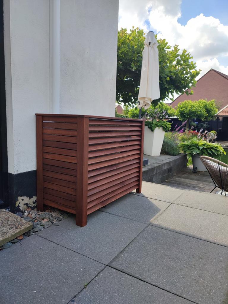 🧡 Hardhouten ombouw op maat - airco warmtepomp, Ophalen
