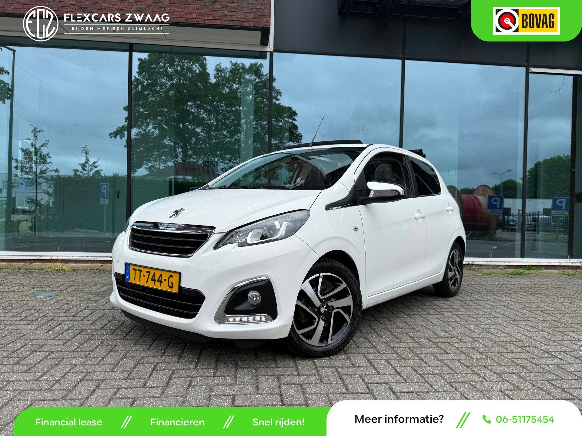Peugeot 108 1.0 e-VTi Allure TOP! - Media - Airco - Pack Loo, Voorwielaandrijving, Stof, Gebruikt, 4 stoelen