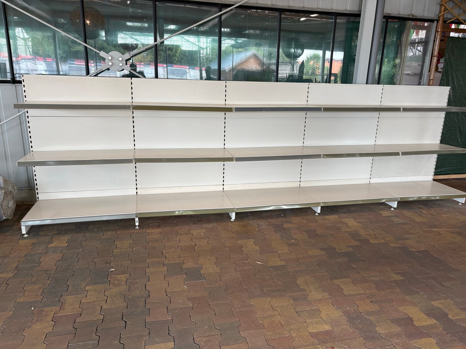 5 meter winkelrek, 1,45m hoog - Ideaal voor uw winkel, Ophalen of Verzenden, Gebruikt