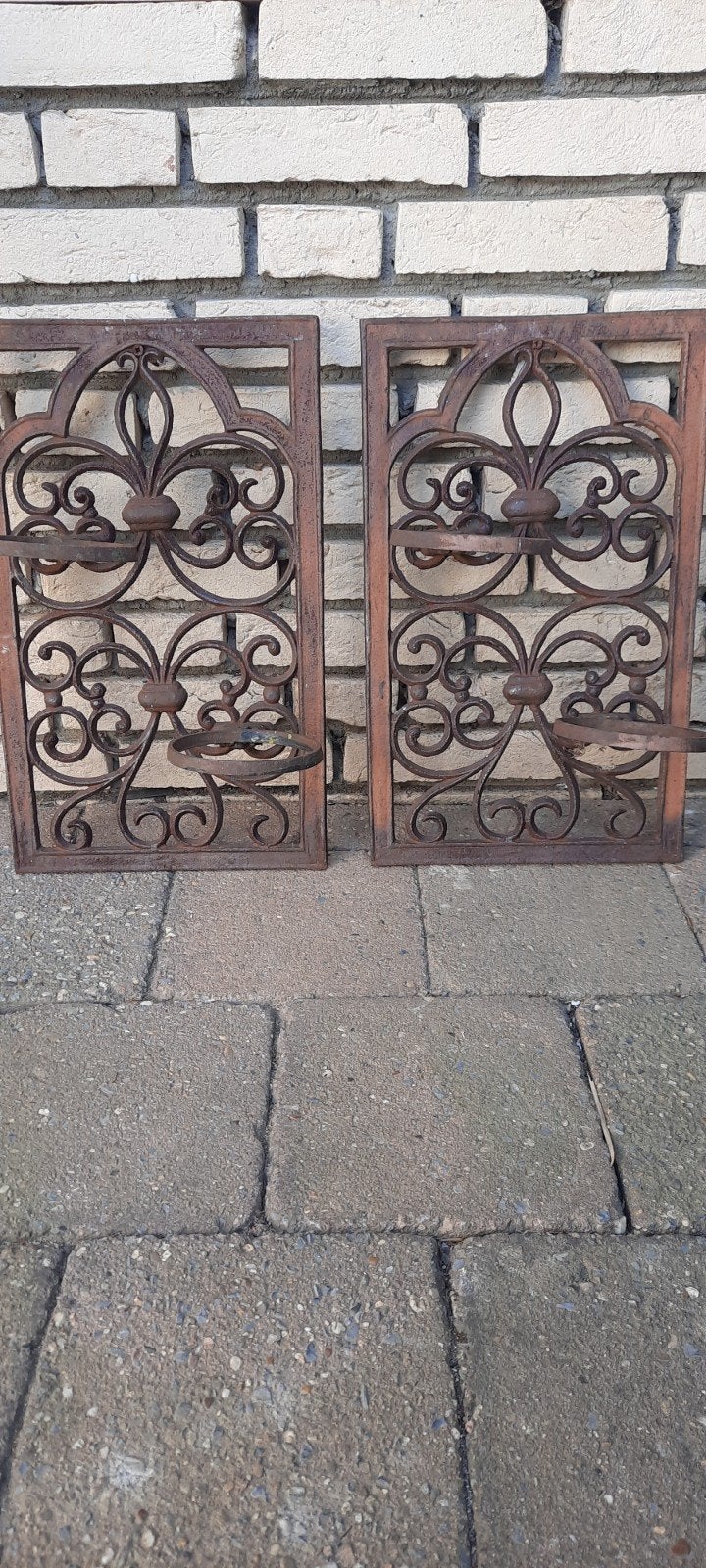 Decoratieve gietijzeren plantenbakken (set van 2), Ophalen
