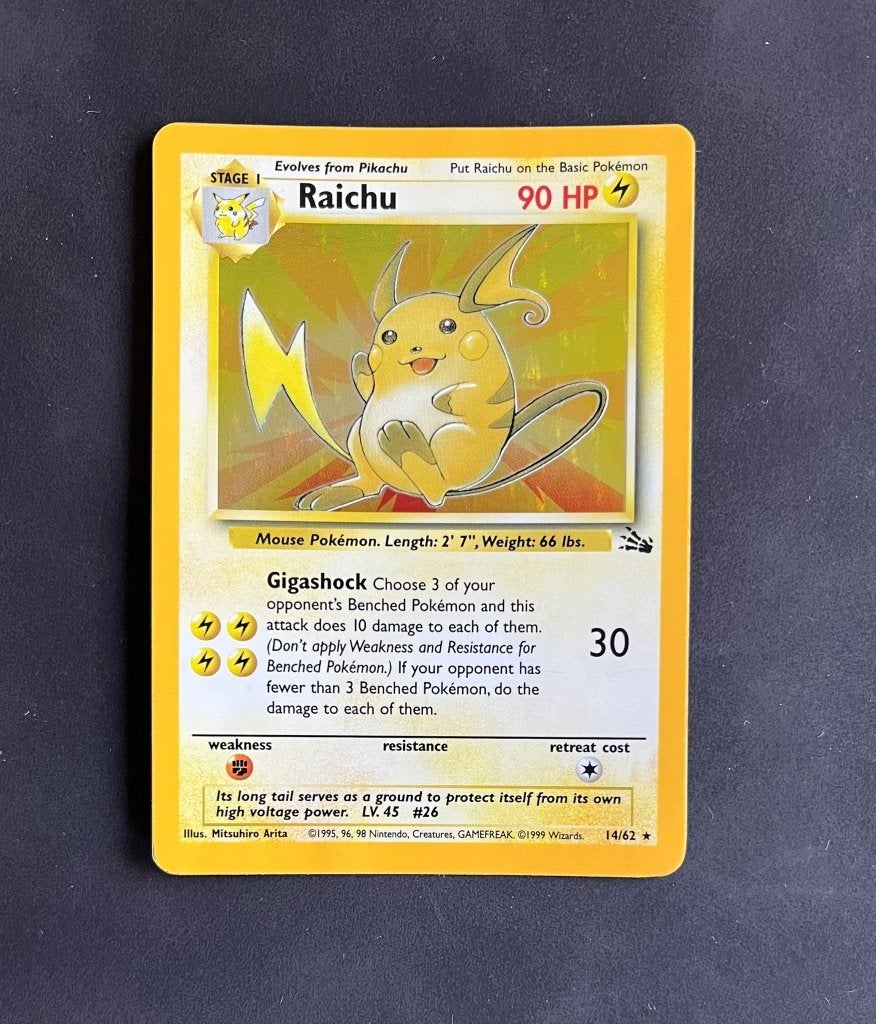 Pokemonkaart Raichu (FO 14), Verzenden