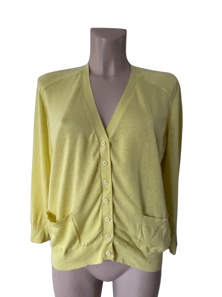 Essentiel Antwerp vest L, Maat 38/40 (M), Geel, Ophalen of Verzenden, Zo goed als nieuw
