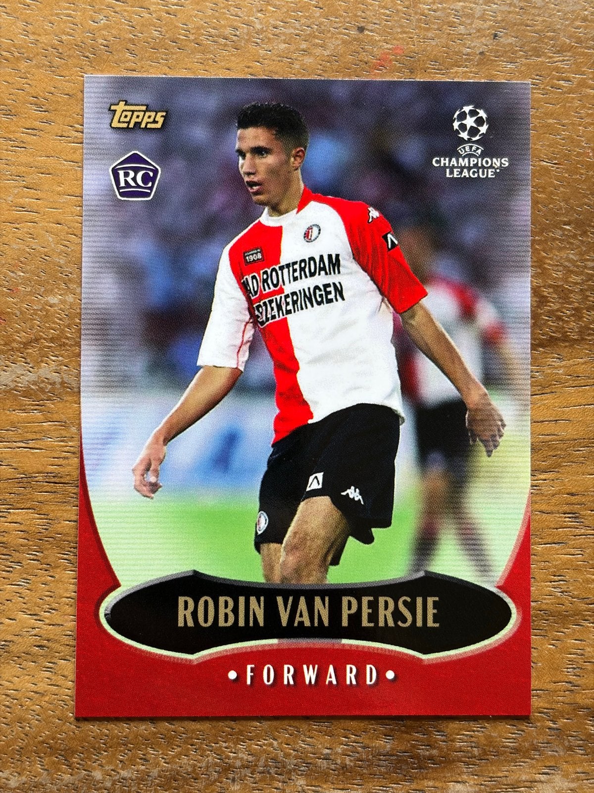 Robin van Persie Topps RC Spelerskaart Feyenoord, Ophalen of Verzenden, Zo goed als nieuw, Feyenoord, Spelerskaart