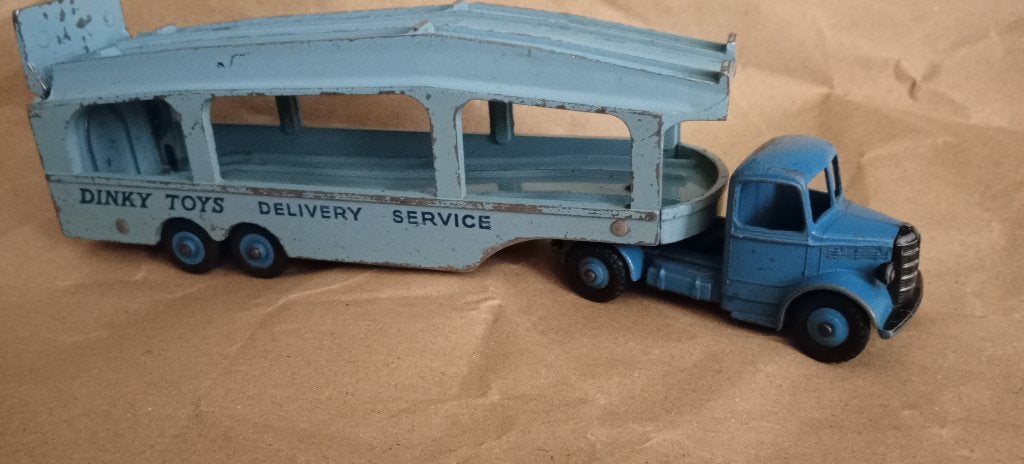 Dinky Toys 982 bedford  pullmore car transporter  oprijplaat, Ophalen of Verzenden, Gebruikt, Bus of Vrachtwagen, Dinky Toys