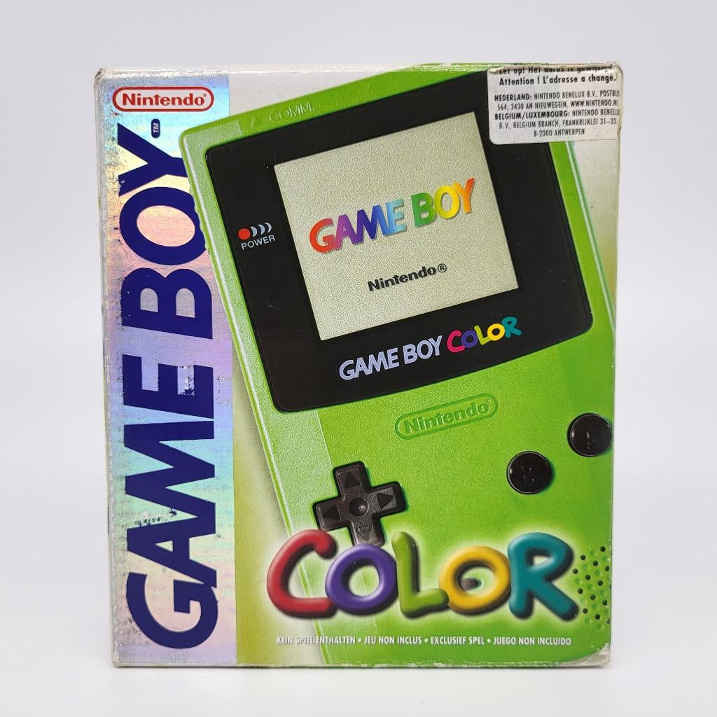 Nintendo Game Boy Color GBC Model CGB-001 Kiwi Lime Green, Spelcomputers en Games, Gebruikt, Ophalen of Verzenden, Game Boy Color