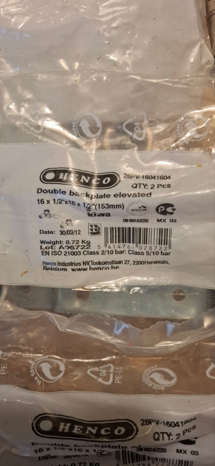 Henco meerlagenbuis fittingen en koppelingen, Overige materialen, Bochten, Zo goed als nieuw, Minder dan 2 meter