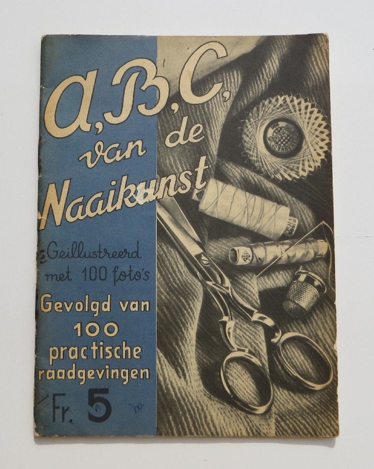 2 Vintage Boekjes M5111: ABC versieringskunst en naaikunst., Gelezen, Ophalen of Verzenden, Borduren en Naaien, Guterman / T. van der Vegte