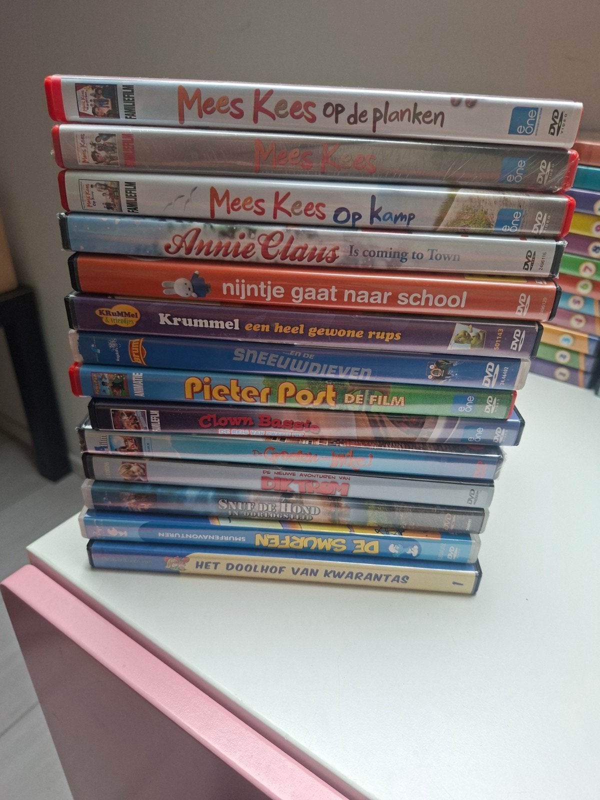 Diverse kinder DVD's - Mees Kees, Nijntje, Smurfen en meer, Cd's en Dvd's, Alle leeftijden, Ophalen, Zo goed als nieuw