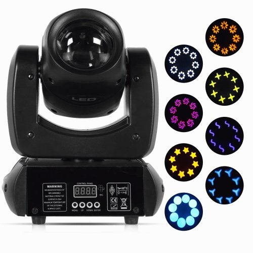 DJLicht 130W Beam movinghead met 9 gobo's, Geluidgestuurd, ., Nieuw, Ophalen of Verzenden