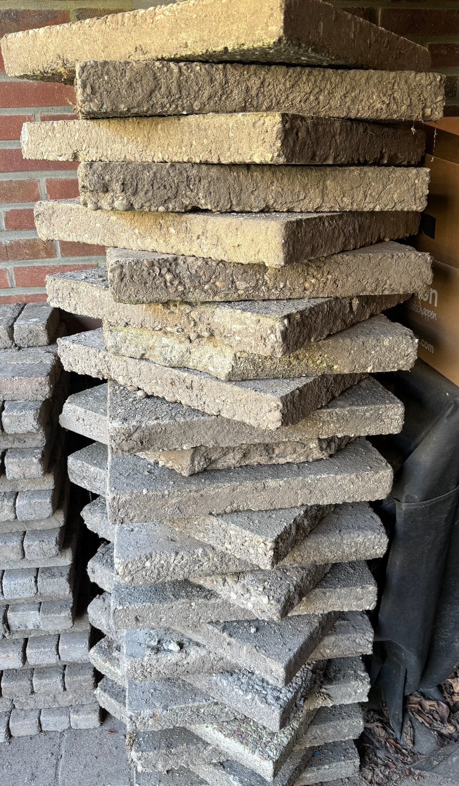 Grindtegel 50 x 50 cm, Ophalen, Zo goed als nieuw, Beton, Terrastegels
