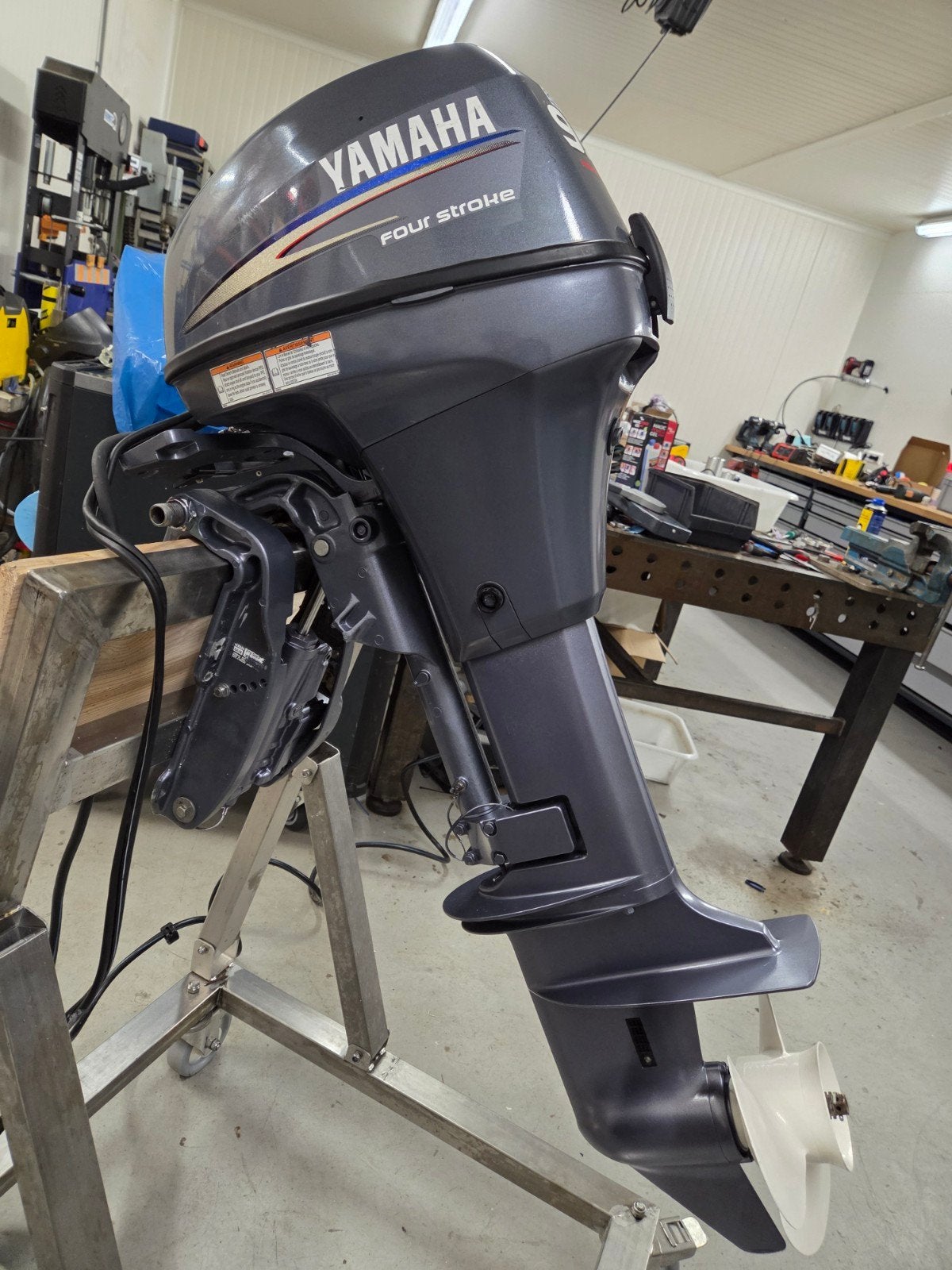 Yamaha 9.9 high trust met elektrische start en trim/tilt, Watersport en Boten, Buiten- en Binnenboordmotoren, Ophalen, 5 tot 10 pk