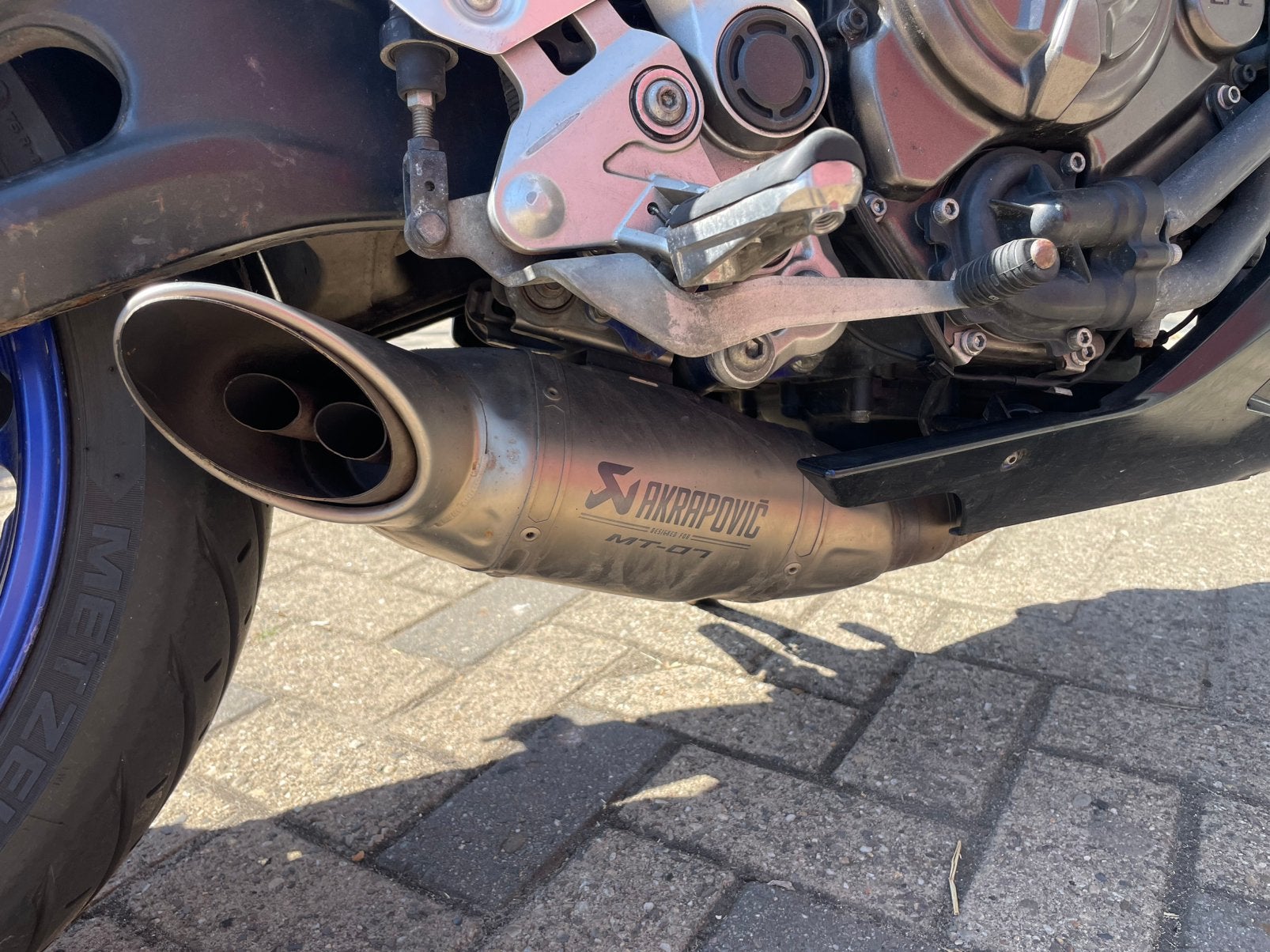 Yamaha mt07 mt 07 akrapovic, Auto-onderdelen, Uitlaatsystemen, Ophalen, Nieuw