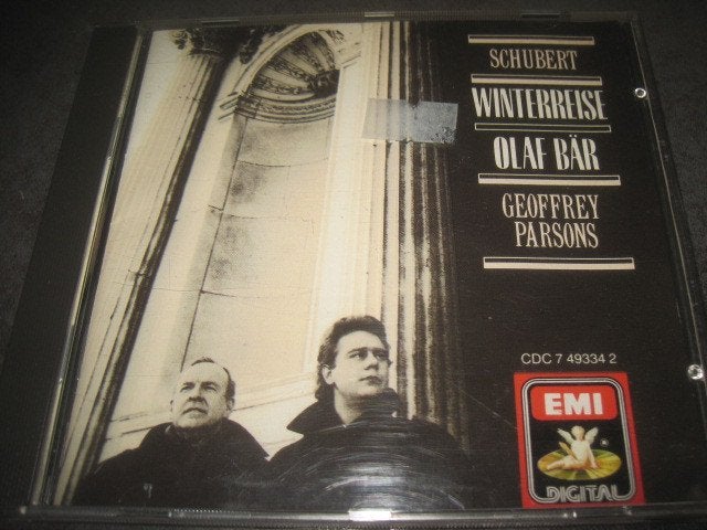 Schubert Winterreise Olaf Bär Geoffrey Parsons op EMI, Cd's en Dvd's, Cd's | Klassiek, Ophalen of Verzenden, Classicisme, Zo goed als nieuw