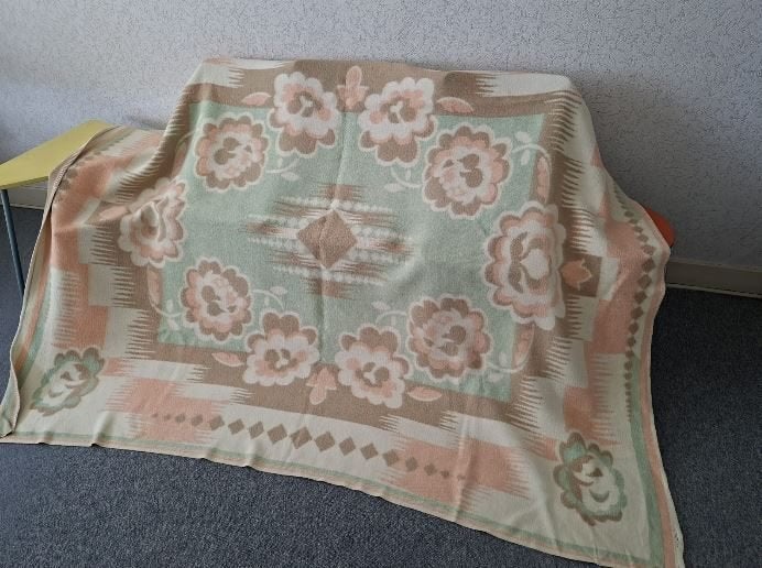 diverse vintage dekens, Ophalen, Gebruikt, Wol, 200 cm