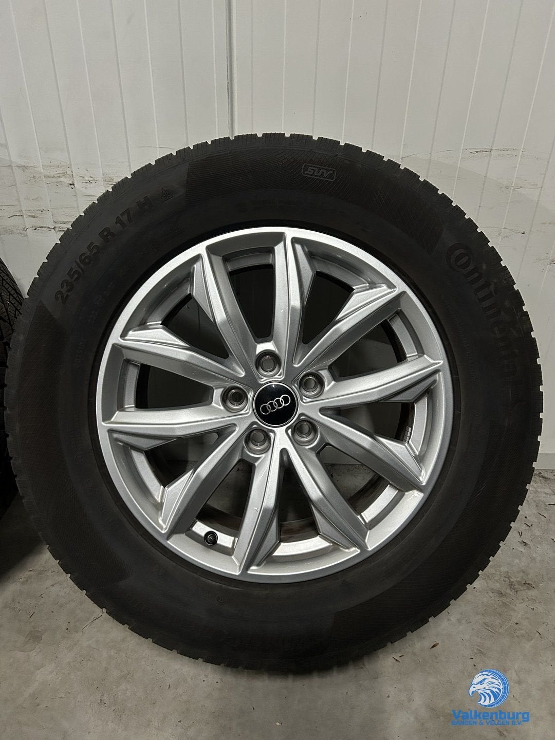 7-8mm! Originele Audi Q5 80A 17 inch velgen 5x112 winterband, Gebruikt, -, -, Banden en Velgen
