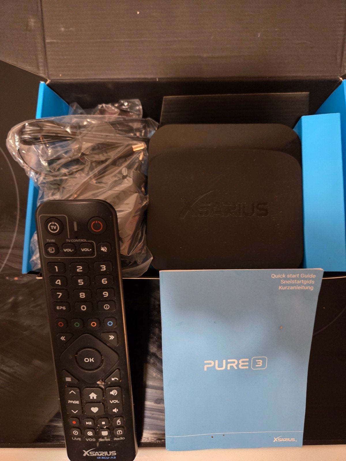 XSARIS Pure 3 IPTV Box - Zo goed als nieuw, Ophalen of Verzenden, Zo goed als nieuw, HDMI, Zonder harde schijf