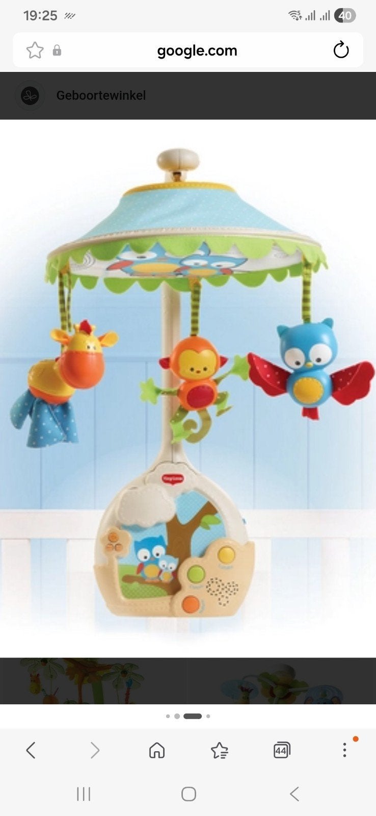 Tiny Love Muziekmobiel met sterrenhemel en 3 melodieën, Kinderen en Baby's, Speelgoed | Babyspeelgoed, Ophalen of Verzenden