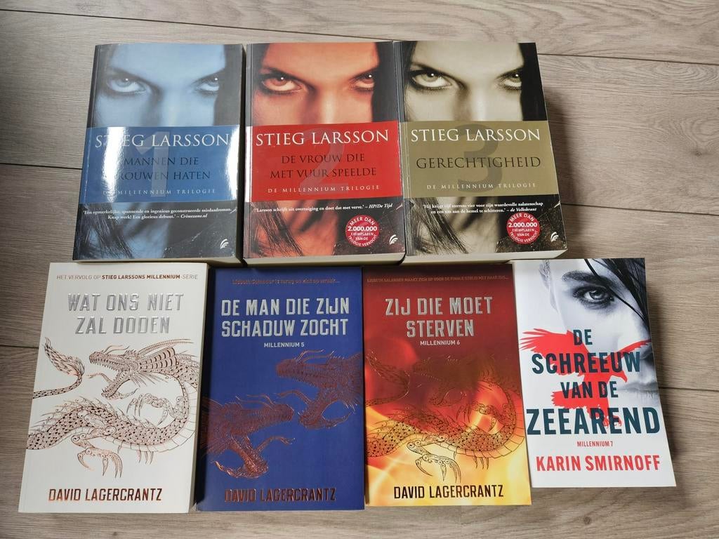 Millennium-serie S. Larsson D. Lagercrantz, K. Smirnoff zgan, Boeken, Ophalen of Verzenden, Zo goed als nieuw, Stieg Larsson
