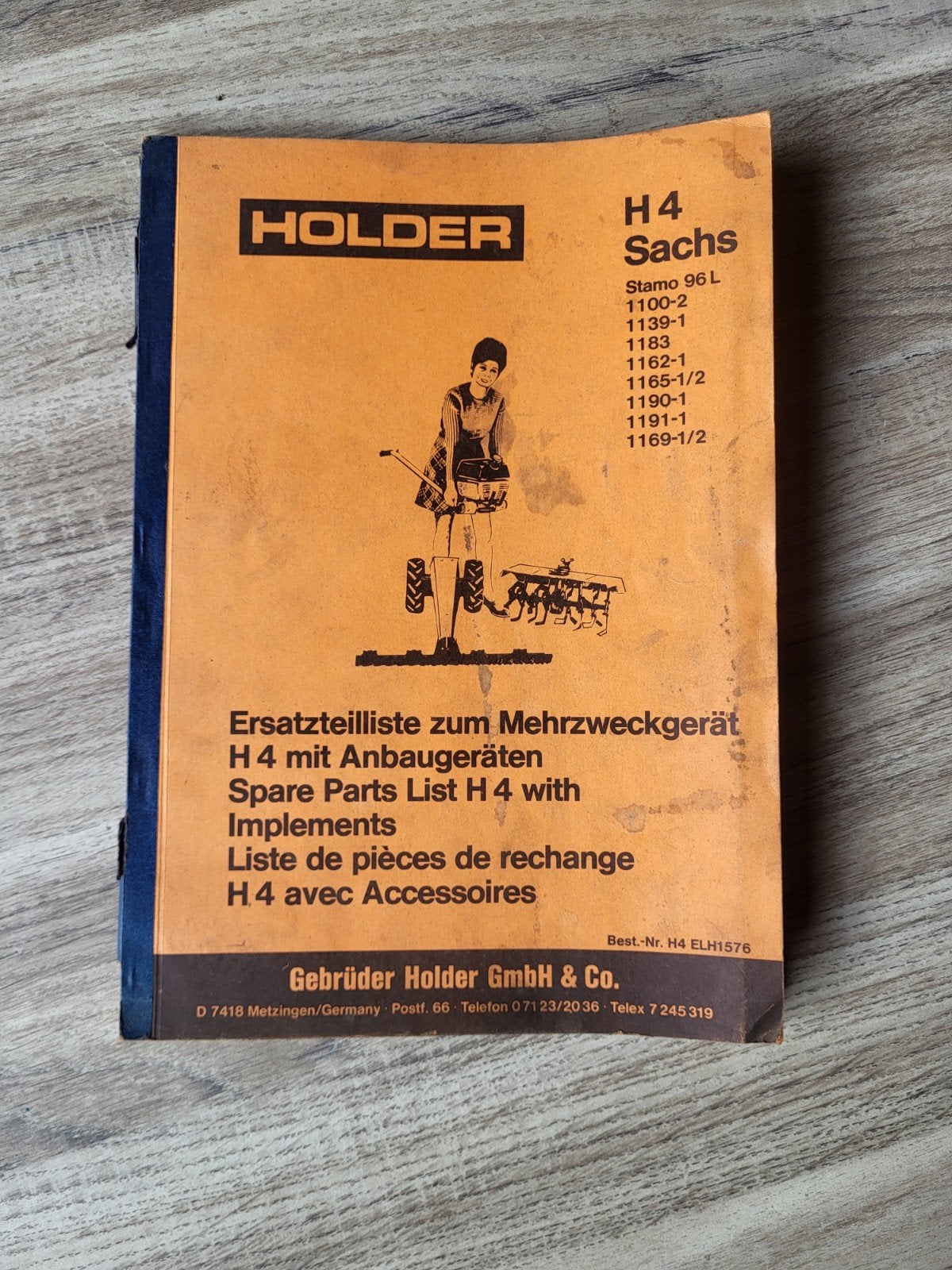 Holder H4 Sachs onderdelenboek, Ophalen of Verzenden, Zo goed als nieuw