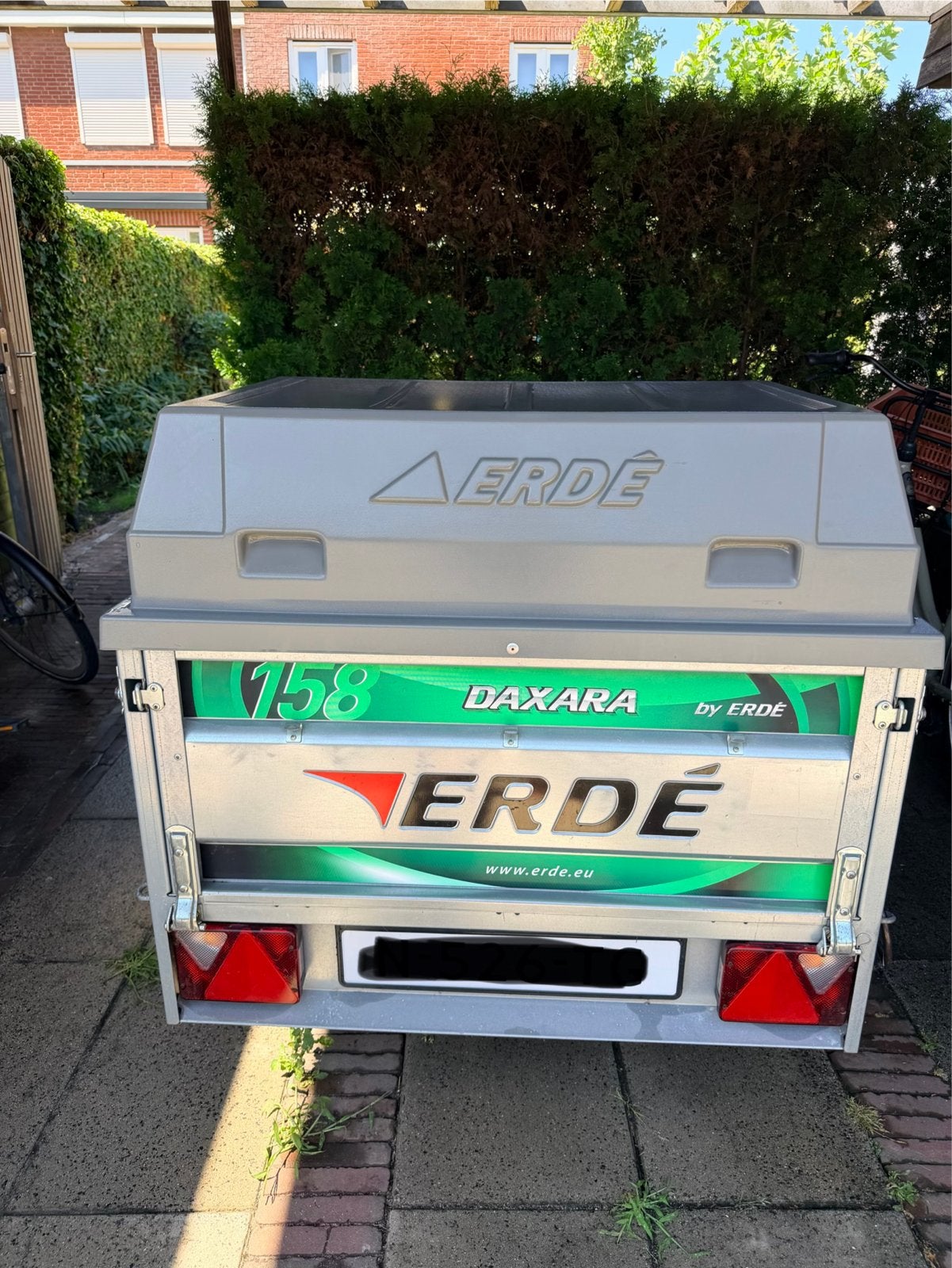 Daxara 158 aanhangwagen met huif en reservewiel, Ophalen, Gebruikt