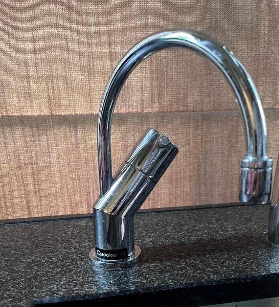 Quooker kraan 100%, Doe-het-zelf en Verbouw, Sanitair, Ophalen, Gebruikt, Chroom, Kraan