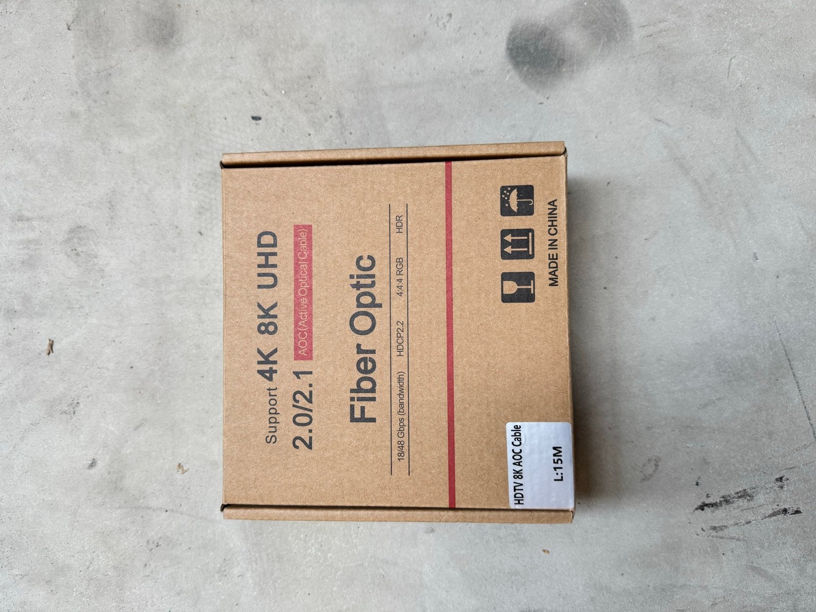Optische HDMI 8K Kabel 15 meter (Nieuw), Audio, Tv en Foto, Audiokabels en Televisiekabels, Ophalen of Verzenden, Nieuw, 10 meter of meer